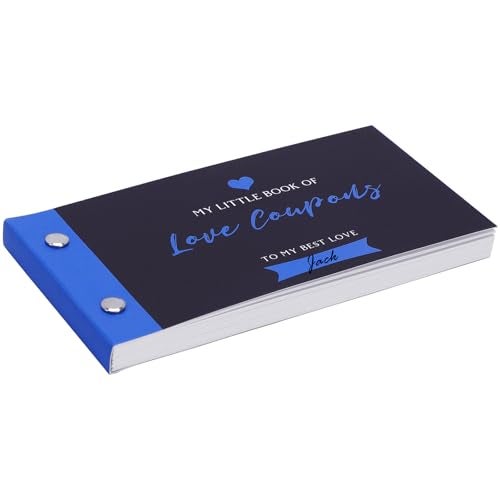 JULEASEL Love Coupon Book for Him - Romantic Love Gifts for Husband Boyfriend, 20 Fun Love Coupons +10 Blank Wild Cards- Couples Gifts for Anniversaries, Birthdays, Valentine's Day & More! - Image 1