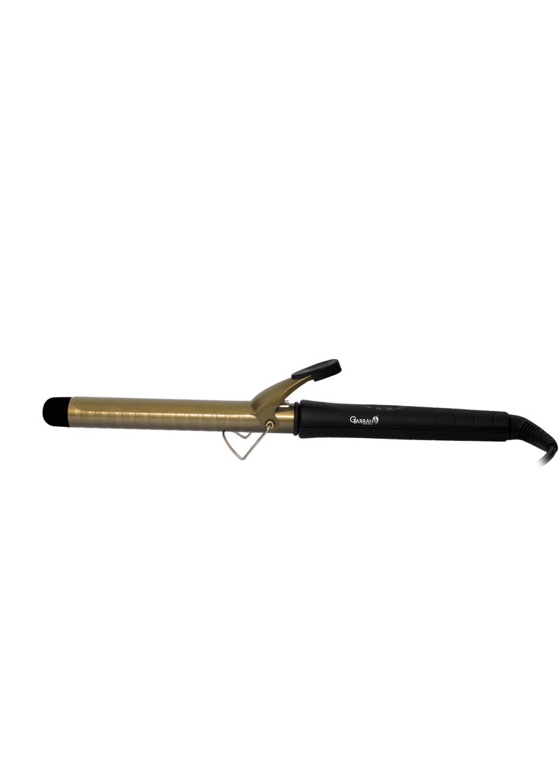 Gjarrah Gjarrah 32mm Ceramic Barrel Hair Curler with LCD Display - Gold/Black  - Image 5