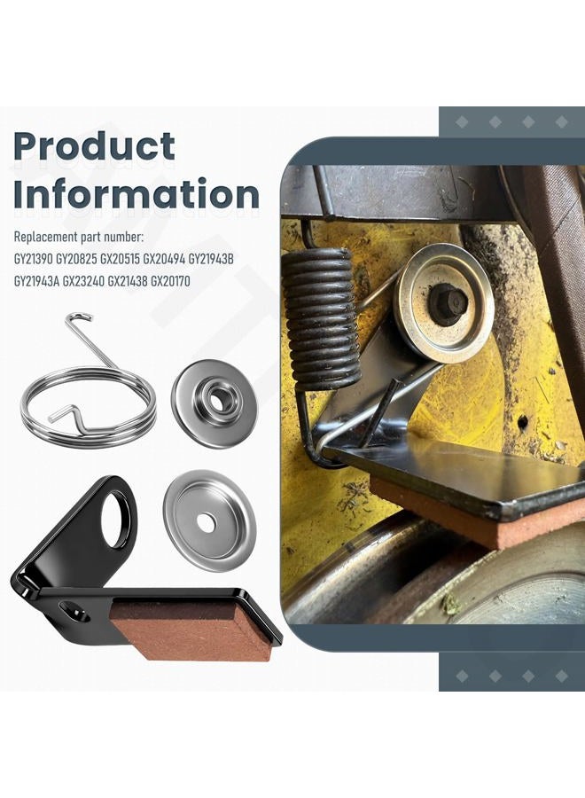AMTHKNO 2-Pcs GY21943B GY21943A Brake Pad Kit for John Deere 42" L, D, X Series 100 105 115 100 110 120 125 130 Mower, Replaces GY21943, Included GX20515 Retainer, GX20494 Spring and GX23240 Deck Bushing - Image 4