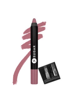 SUGAR Cosmetics SUGAR Cosmetics Matte As Hell Crayon Lipstick18 Rosalind (Nude Rose) Highly pigmented, Creamy Texture, Long lasting Matte Finish  - Image 1