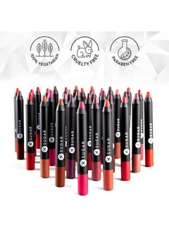 SUGAR Cosmetics SUGAR Cosmetics Matte As Hell Crayon Lipstick18 Rosalind (Nude Rose) Highly pigmented, Creamy Texture, Long lasting Matte Finish  - Image 5