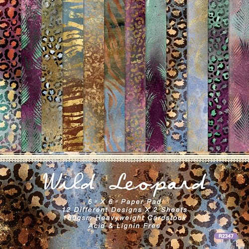YASMEN Scrapbook Paper Pad, 6x6 Single-Sided Cardstock Paper Pad for Card Making, Journals, Planner, DIY Envelopes, Greeting Cards, Gift Card, Decorative Art Craft -24 Sheets - Image 1