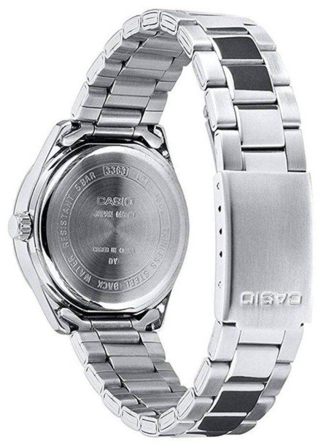 CASIO Casio Men's Watch - MTP-1302PD-7AVEF White Dial, Silver Band  - Image 4