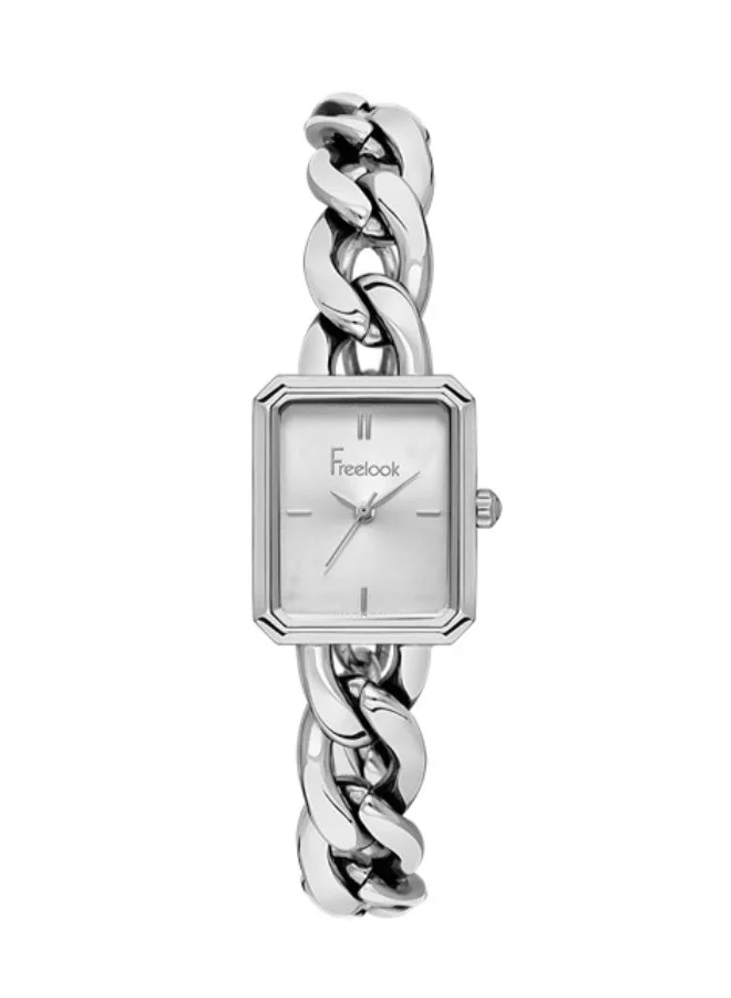Freelook Paris Freelook - Charmant Women's Watch | Steel Case | Stainless Steel Band | Silver & Square Dial | Analog | Japanese Quartz | Mineral Glass | Premium Luxury Watch | Ideal Gift | Water Resistant 50 Meters