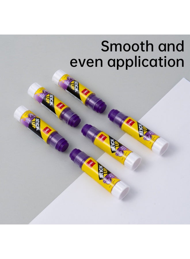 Deli EA522 Purple Glue Stick 8g – Color-Changing, Smooth & Strong Adhesive, Non-Toxic, Washable, Ideal for School & Office - Image 5