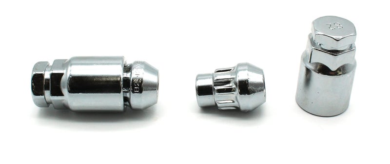 TEMO Anti Theft Wheel Lock Lugnut Key Set 12mm (15/32 Inch) x 1.25mm (3/64 Inch) Thread Size (Pack of 4 + 2 Keys) - Image 3