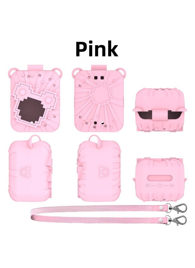 Generic - Suitable For Bitzee 3 Generation Interactive Toy Pet Machine Silicone Protective Cover Latest Version Conjoined Shell-Product Color:Pink (c54) - Image 1