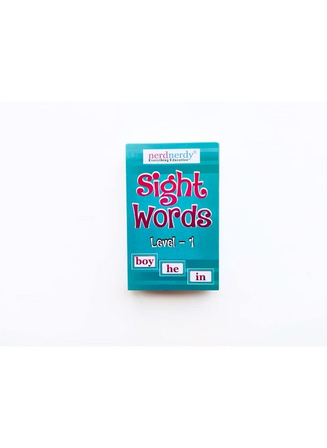 nerdnerdy NerdNerdy English Sight Words Flash Cards Level-1 for Kids,Language Development, Learn to Read, Vocabulary, Flash Cards for Sight Words, Age Group 3-5ys, Reading Skills  - Image 3