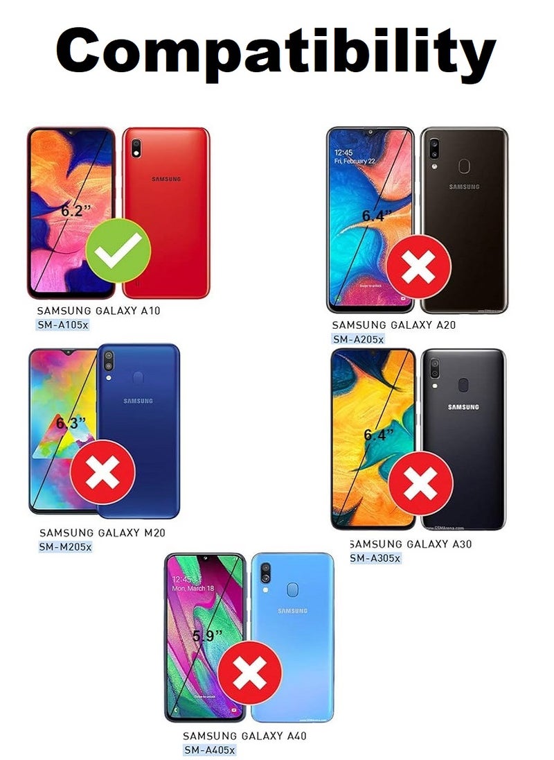 2 Pieces Tempered Glass Screen Protector Anti-Spy Privacy Designed For Samsung Galaxy A10 Full Screen Coverage And Bubble Free