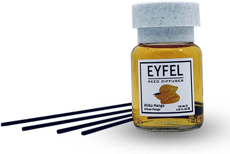 آيفيل معطر جو منزلي "آيفل" (EyFel) بنظام أعواد الانتشار - رائحة المانجو الأفريقية - 120 مل - Image 1