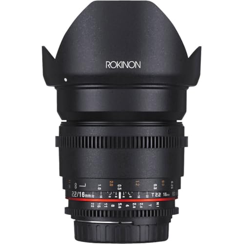Rokinon DS16MC 16mm T22 Cine Wide Angle Lens for Canon EFS Digital SLR - Image 1