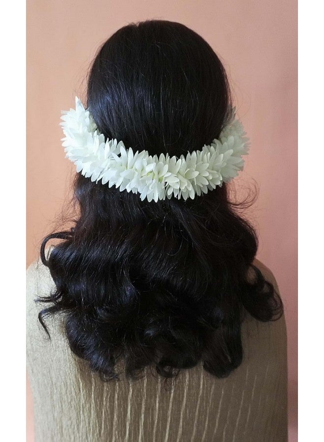 VIVIAN Artificial gajra for hair bun juda accessories mogra jasmine for women pack of 4 pcs. - Image 4