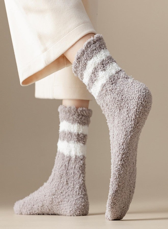 Tergy 20 Pairs Fuzzy Socks Soft Cozy Fluffy Warm Winter Sleep Plush Bed Socks Microfiber Slipper Fleece Socks for Women - Image 5