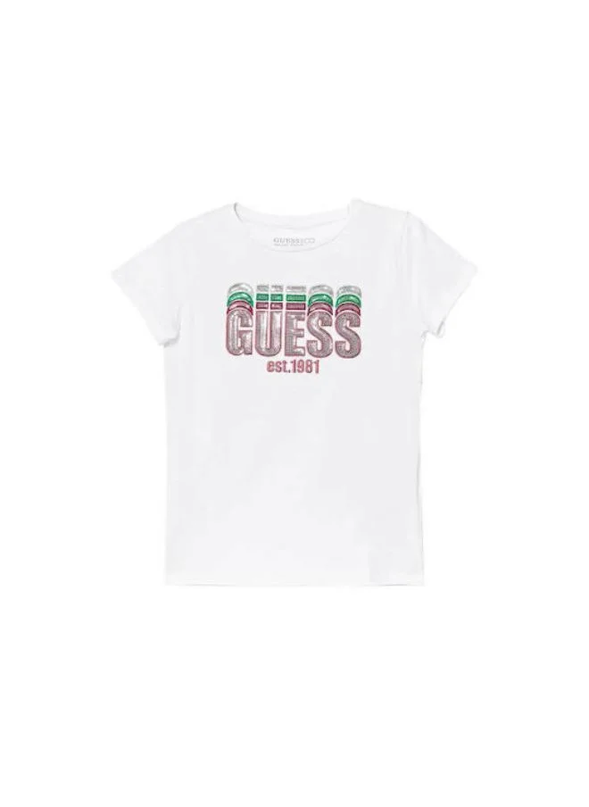 جس Kids Sequin Logo T-Shirt