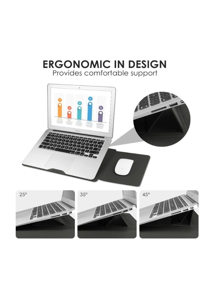 Laptop bag laptop Sleeve Case,Waterproof 3 In 1 Laptop Sleeve Bag,Laptop Case Compatible With 15 16 Inch Laptops And Tablets Soft PU Leather Grey