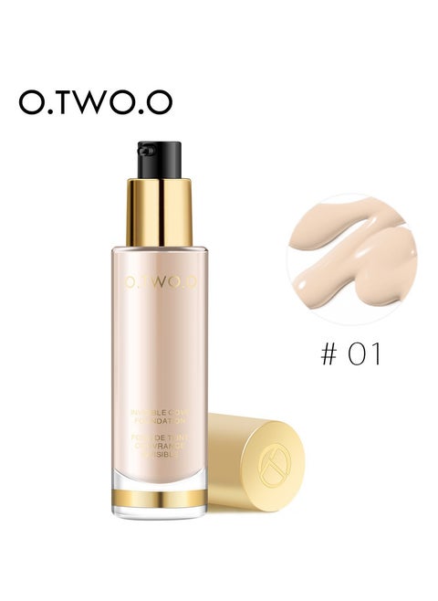 Advanced Real Moisture Foundation (Pearly White) - The Ultimate Full - Coverage Liquid Foundation. Smooths, Conceals, Minimizes Pores, Hides Wrinkles, and Provides Matte Sun Block(Packaging May Vary)