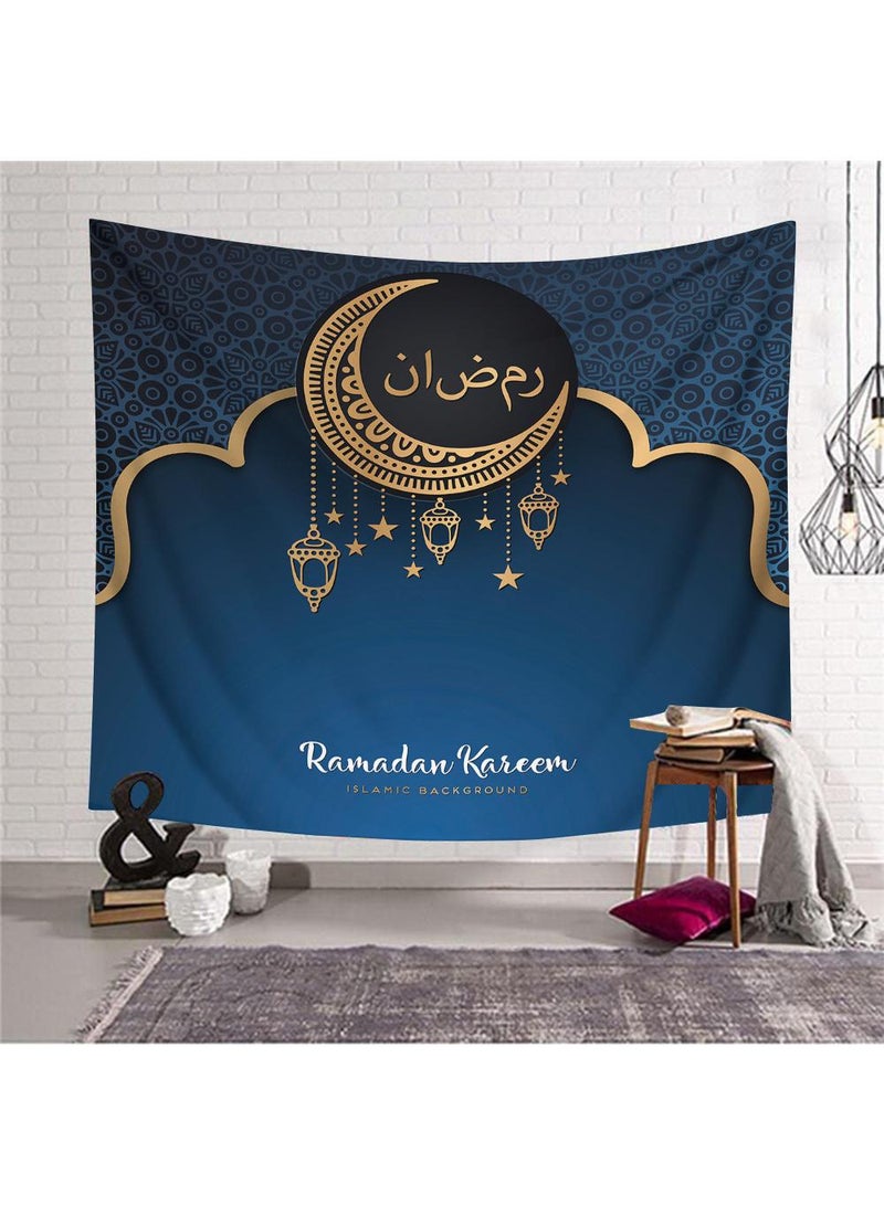 general Ramadan Kareem Printed Home Hanging Blanket Living Room Bedroom Tapestry Home Decor Bedroom Wall Decor Multiple Specifications - Image 1