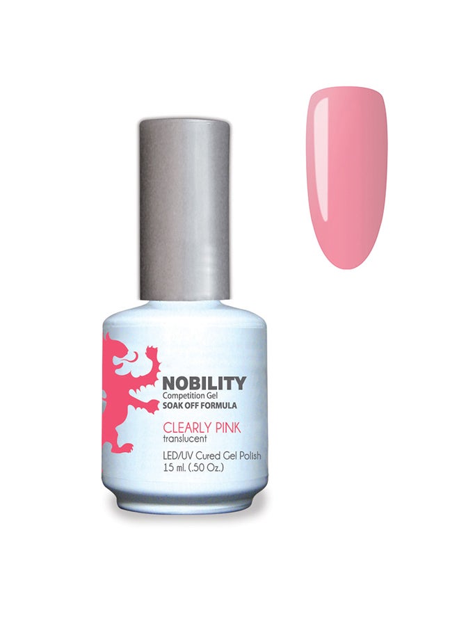 Lechat Gel Nail Polish 15 ml, Long Lasting, Chip Resistant, Requires Drying Under UV Led Lamp Clearly Pink Nbgp66