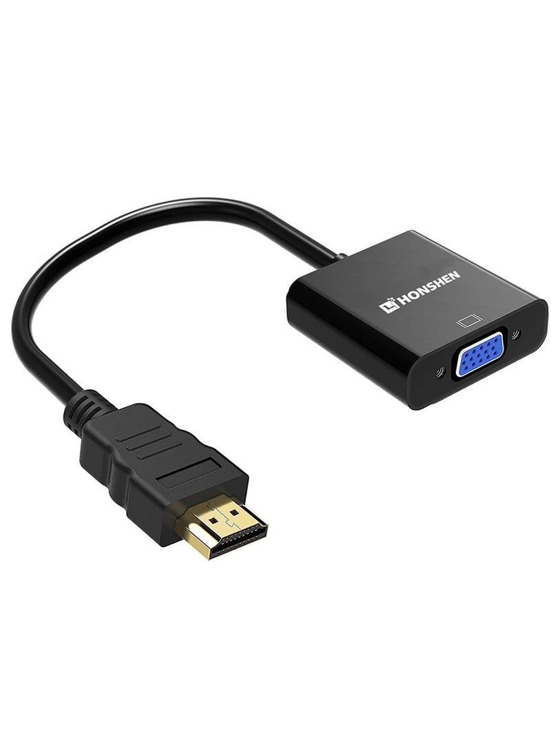 HONSHEN HONSHEN HDMI to VGA 1080P HDMI Male to VGA Female Video Converter Adapter Cable for PC Laptop HDTV Projectors and Other HDMI Input Devices 