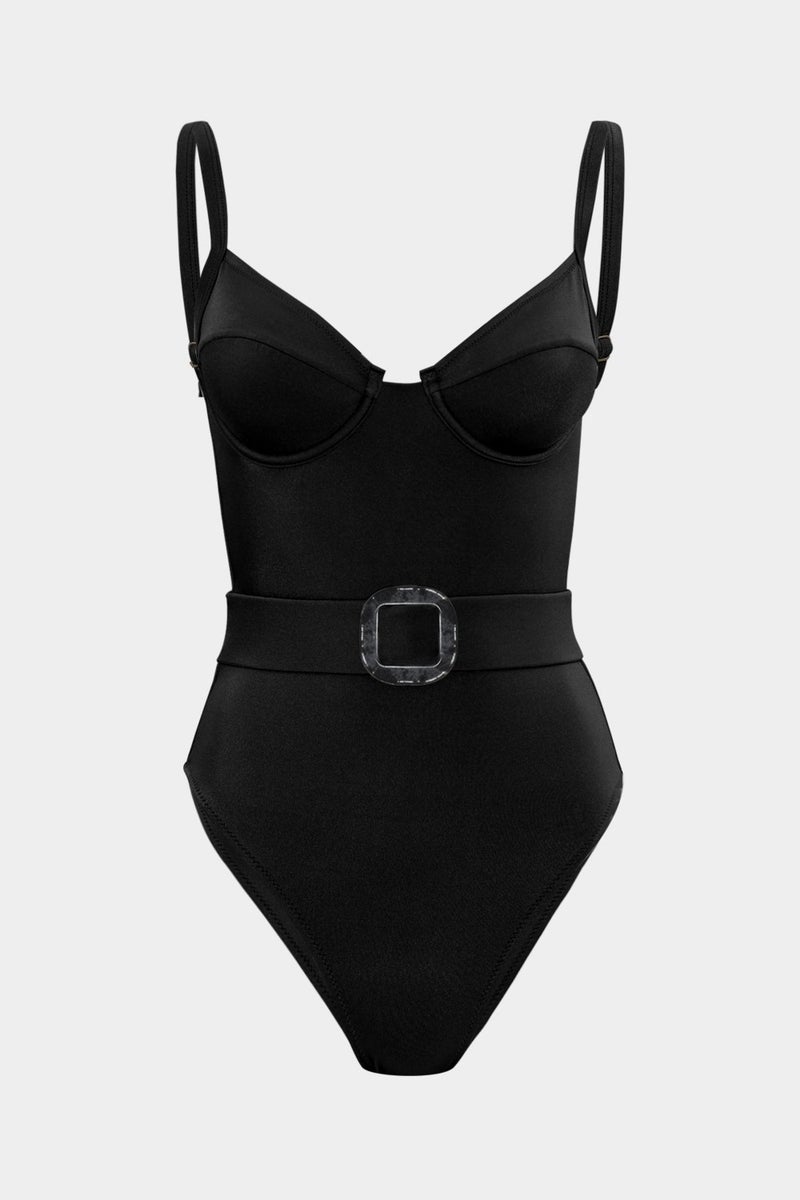 Açelya Okcu Acelya Okcu Premium Belt Detailed Diana Fit Women's Swimsuit 