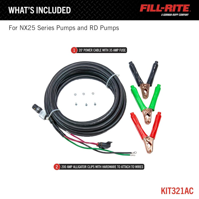FILL RITE KIT321AC Power Cord Kit for NX3200 Series - Image 2