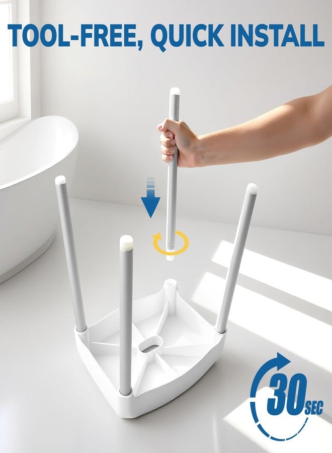 Umimile Shower Stool for Inside Shower - Fixed Height, Sturdy 330 lb Bath Seat and Shower Chair - Anti-Slip Safety Shower Seat for Elderly and Disabled, Tool-Free Assembly (Height: 13.8") - Image 5