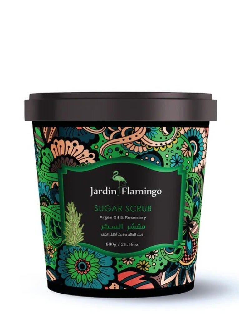 Jardin Flamingo Argan Oil & Rosemary Sugar Scrub 600 gm  - Image 1