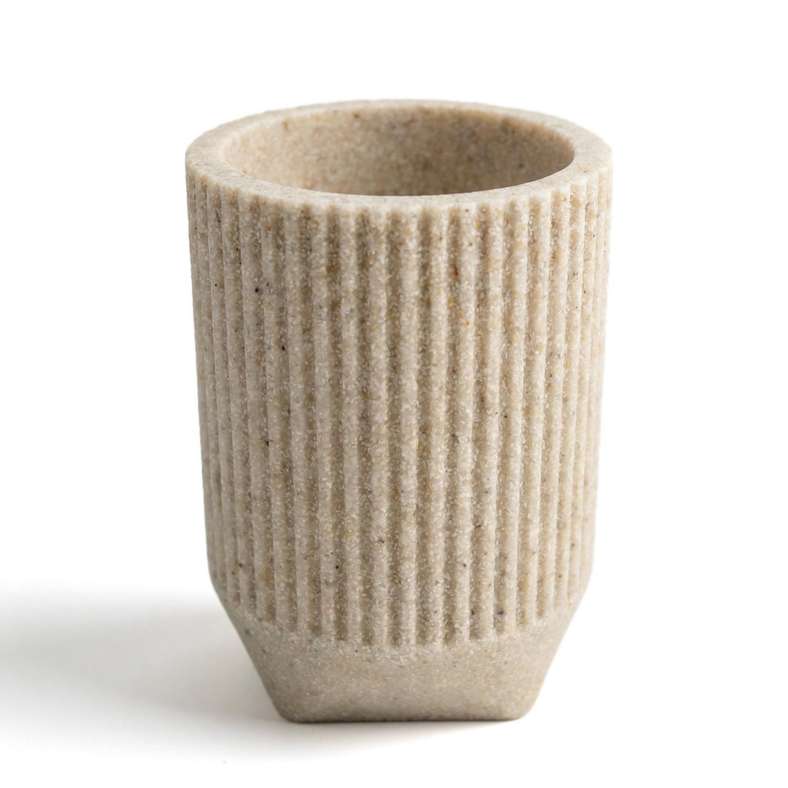 Pan Home Verona Polyresin Tumbler 8x8x10.7cm - Beige - 211HEL9900815 - Image 3