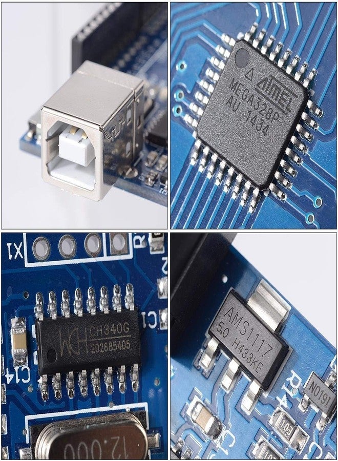 REES52 SMD Uno Based Super Starter Kit Compatible with Arduino smd Full Learning Kit For Robotics Project Kit - Image 3