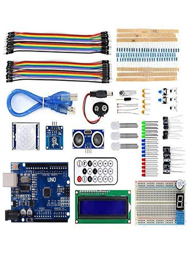 REES52 SMD Uno Based Super Starter Kit Compatible with Arduino smd Full Learning Kit For Robotics Project Kit - Image 1