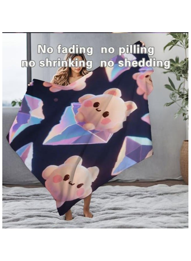 general Flannel thin blanket (warm and comfortable, suitable for sleep, gaming, dust removal and sandproof) 150cm*200cm - 1069 - Image 1