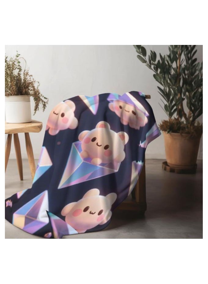 general Flannel thin blanket (warm and comfortable, suitable for sleep, gaming, dust removal and sandproof) 150cm*200cm - 1069 - Image 4