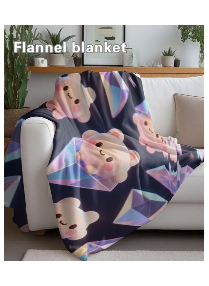 general Flannel thin blanket (warm and comfortable, suitable for sleep, gaming, dust removal and sandproof) 150cm*200cm - 1069 - Image 5