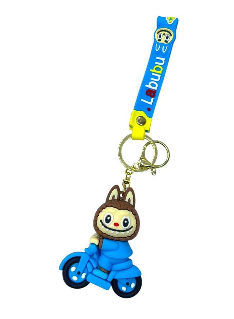 ميدالية Labubu على  دراجة نارية – تصميم مرح وأنيق 💙🏍️   تميّز بإكسسوار مختلف وجذاب!  ميدالية سيليكون ناعمة عالية الجودة  – تصميم Labubu على دراجة نارية بشكل كرتوني ظريف  –  مثالية للمفاتيح أو كزينة للشنطة  – هدية رائعة تضيف لمسة من المرح لمقتنياتك اليومية!