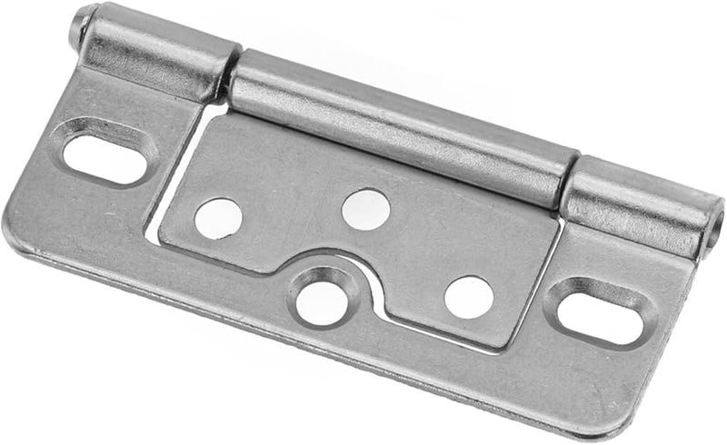 Premium Iron Flush Door Hinges Silver For Cabinet Wardrobe Louvre Doors Smooth Performance Easy Installation - Image 4