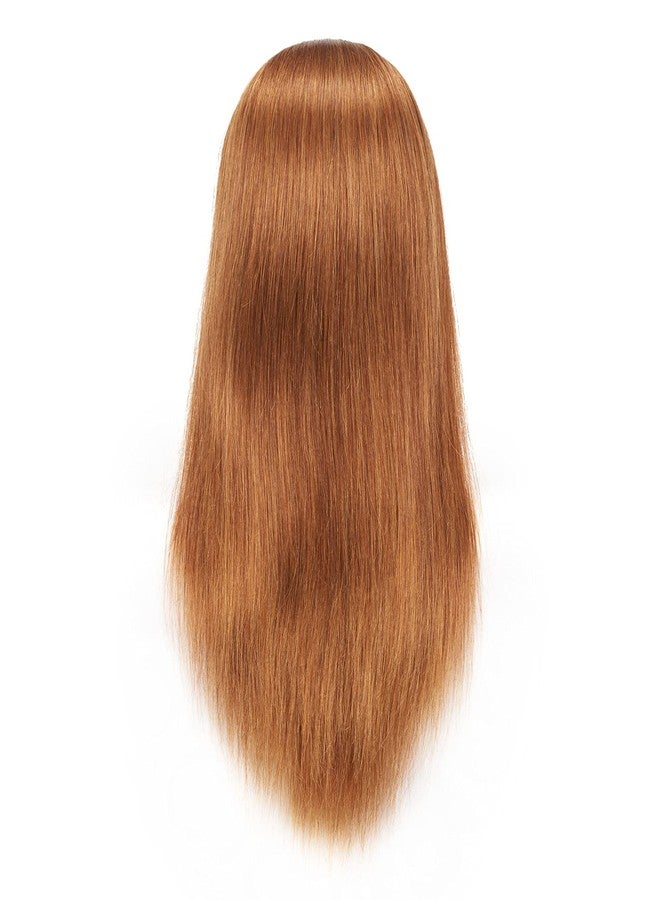 هيرانجريد رأس مانيكان من Hairingrid مقاس 20-22 بوصة، مصنوع من شعر بشري 100%، مانيكان لتصفيف الشعر والتجميل، رأس تدريب للشعر مع حامل مشبك مجاني (R71906LB0614H) - Image 5