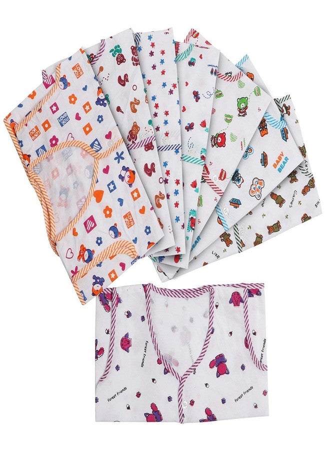 EIO New Born Baby Girl Baby Boy Cotton Jhabla Set Combo (Jhabla Langot 16Pcs White) - Image 3