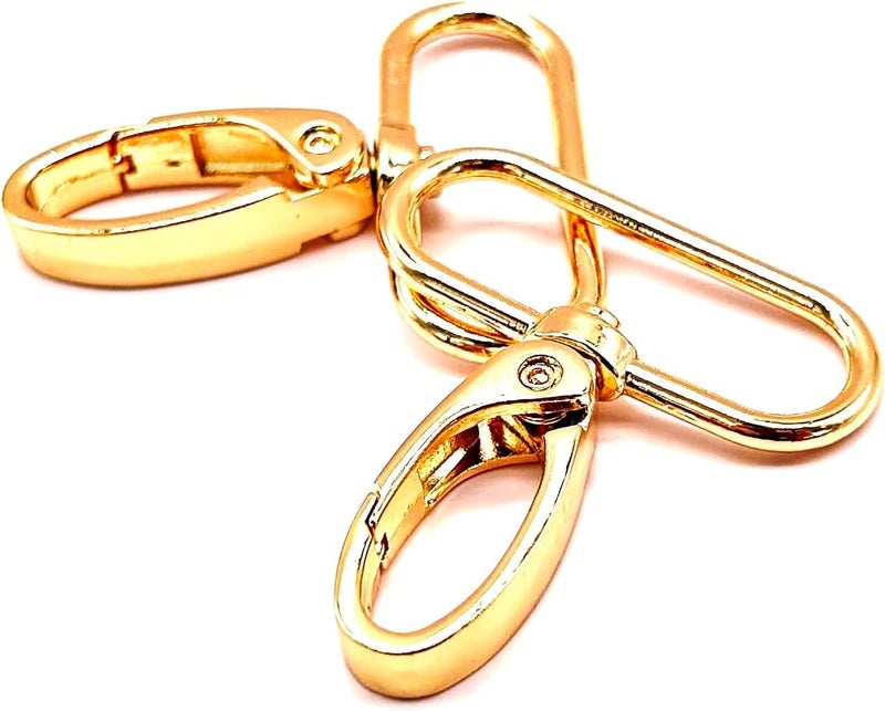 SHOPEE 15 inch Lobster Clasp Swivel Snap 112 inch Swivel Clasp Strap Clips Lobster Claw Lanyard Swivel Clasps Gold 38mm Extra Large Lobster Clasps Swivel Hooks for Purse 15 Golden - Image 1