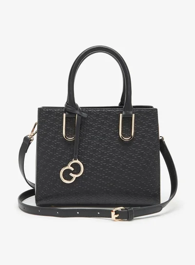 سيليست Women's Monogram Embossed Tote Bag with Detachable Strap