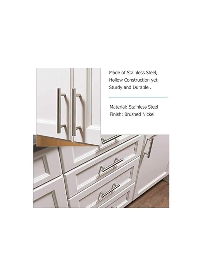 promass Cabinet Pulls, 15Pack 15cm Stainless Steel Cabinet Pull Handles, Furniture Bar Handles for Drawer Dresser Cupboard, Brushed Nickel Cabinet Handles, Nickel Pulls Modern Cabinet Hardware - Image 4