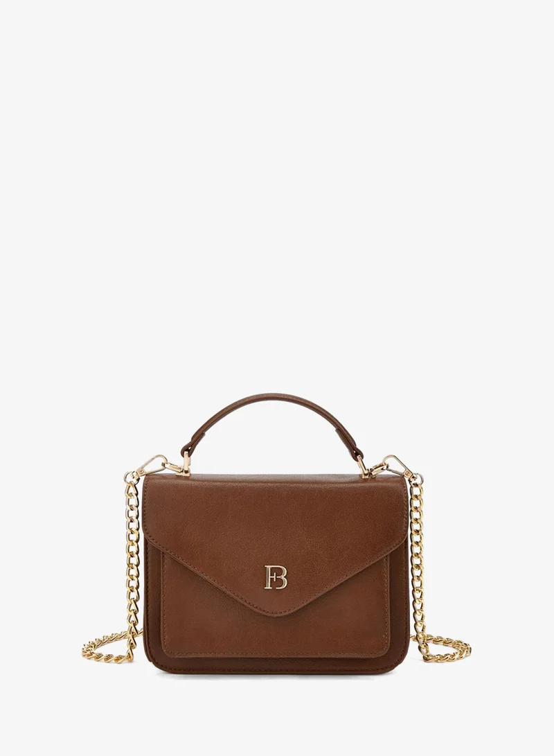 Logo Crossbody Bag With Detachable Chain Strap