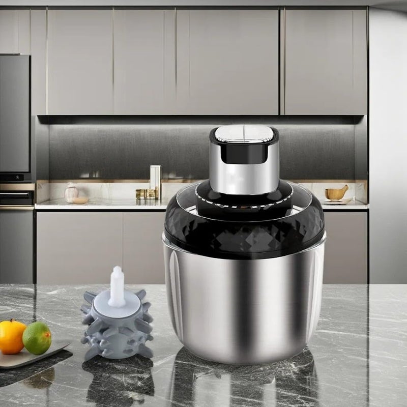 TRIVYOM TRIVYOM Electric Grinder Chopper Mincer 3Ltr Food Processor Blender 800W 2 Speed Adjustable MincingChoppingPureeing Meat Fruits Vegetables And Nuts Multipurpose Mixer Grinder_Black  - Image 1