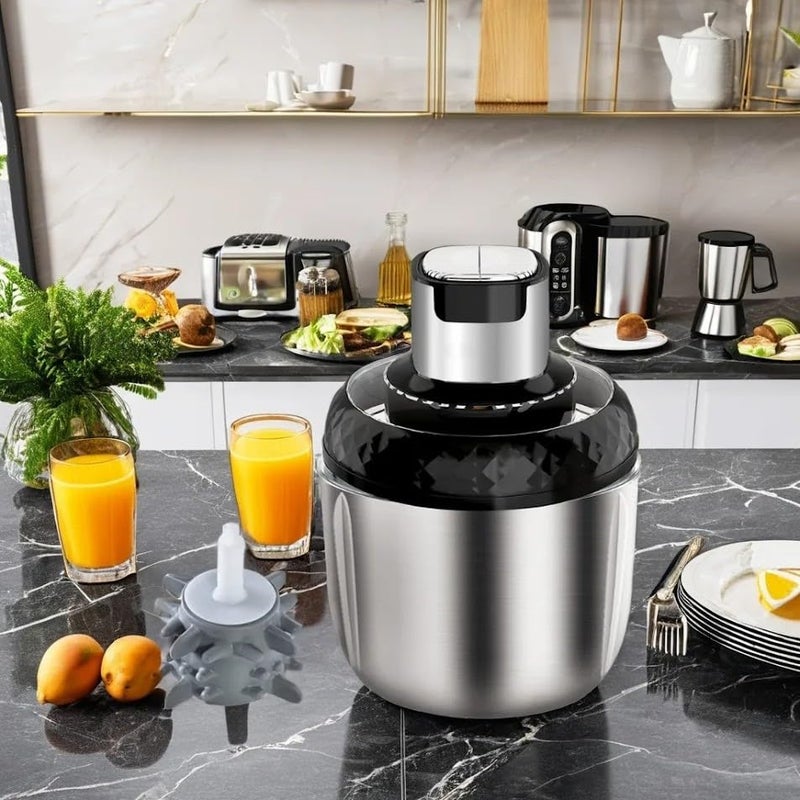 TRIVYOM TRIVYOM Electric Grinder Chopper Mincer 3Ltr Food Processor Blender 800W 2 Speed Adjustable MincingChoppingPureeing Meat Fruits Vegetables And Nuts Multipurpose Mixer Grinder_Black  - Image 5