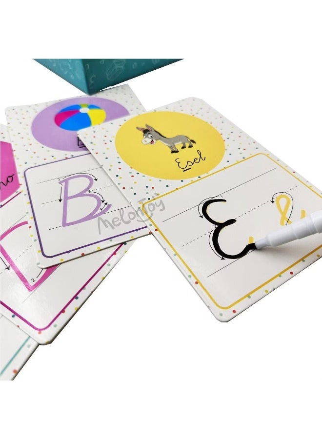 Word Write & Wipe Word Activity Cards Learning Game for Early Education Kids - Image 4