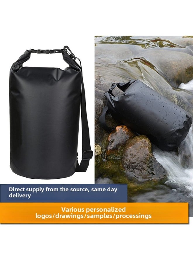 Loquat Outdoor Wading Sports Surfing Bag Beach Swimsuit Storage Bag Summer River Rafting Bag Swimming Waterproof Bucket Bag-Color:Default Item-Capacity:Sky BLue 20L  - Image 2