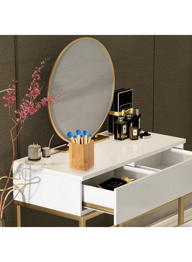Cerpourt Pen Cup Holder,2 Pack Bamboo Wood Desk Pencil Holder Stand Multi Purpose Use Pencil Cup Pot Desk Accessories,Desktop Organizer Pencil Holder Ideal Gift For Office Home - Image 5