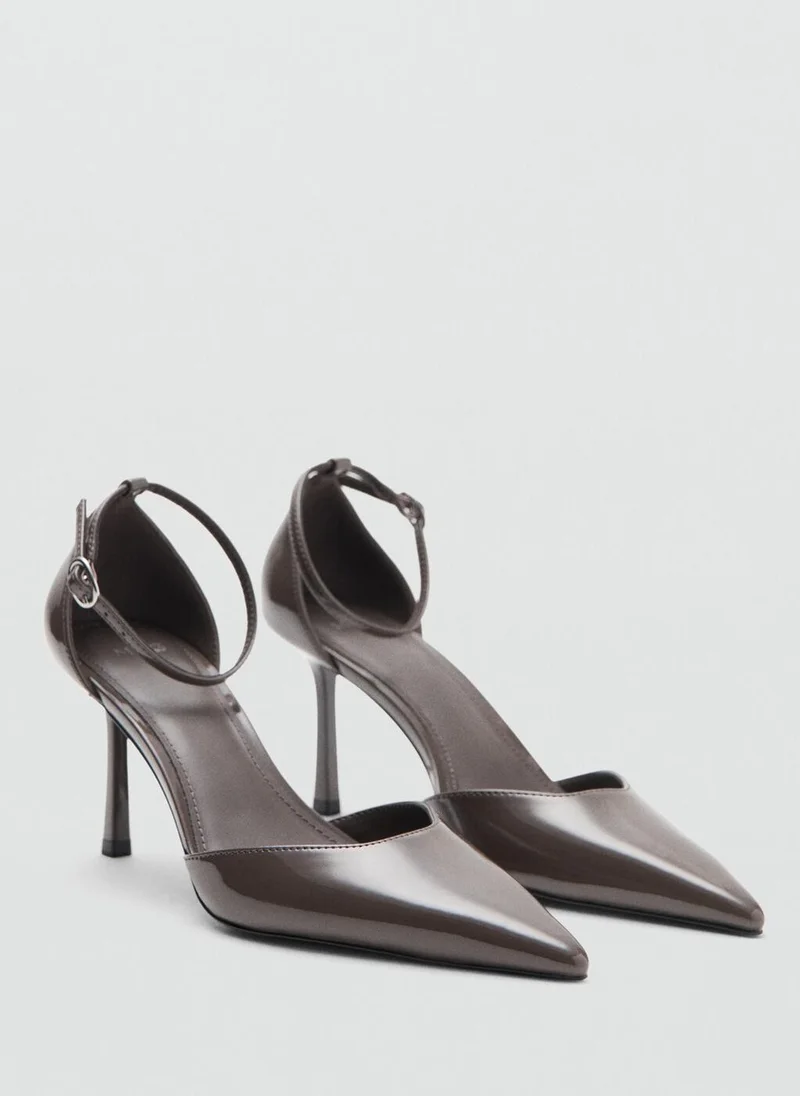 MANGO Patent heeled shoes
