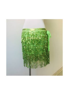 Loquat Women Hip Scarf Skirt Green 