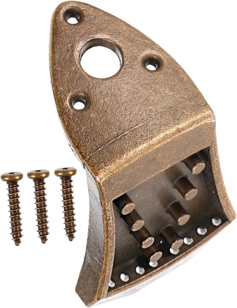 Abaodam 1set Mandolin Tailpiece Bridge Parts String Holder for Precision Tuning Essential Replacement for Mandolin Vintage Finish - Image 1