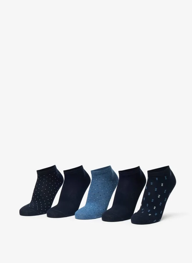 DUCHINI Men's Assorted Ankle Length Socks - Set of 5